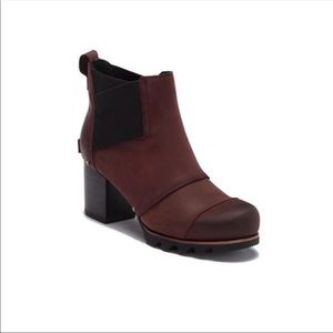 Sorel cattail addington chelsea block heel
